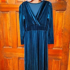 Green Velveteen Dress